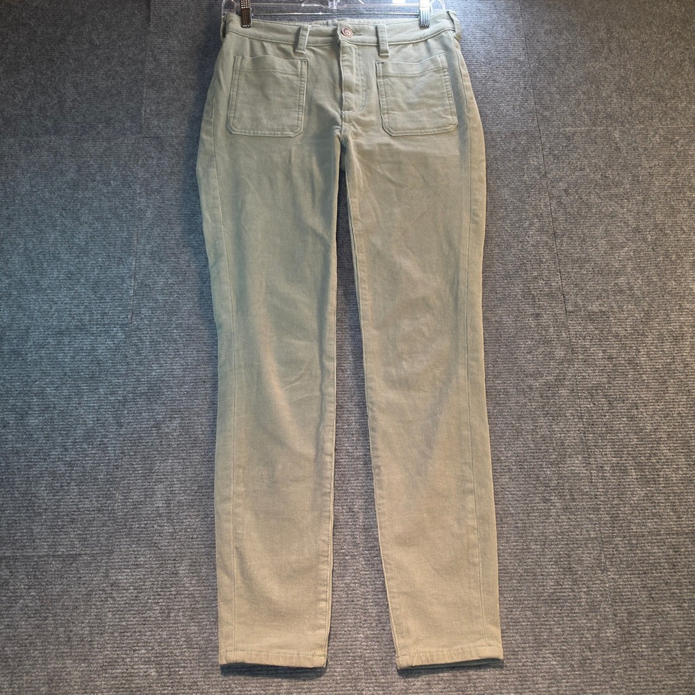 Pilcro Anthropologie Pants Womens 27 Sage Green Excellent Corduroy High Skinny